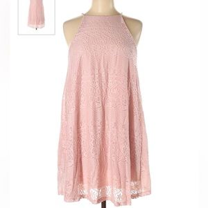 Wild Daisy soft pink lace dress